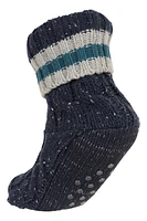 Fleece Lined Mens Grippi Slipper Socks