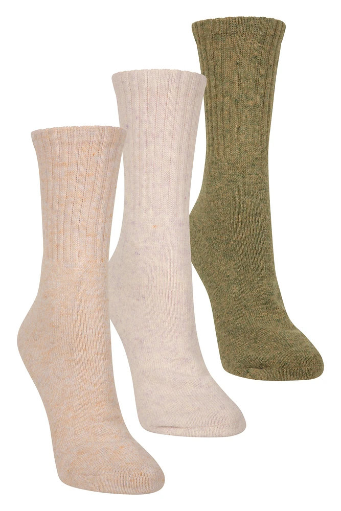 Outdoor Womens Merino Mid-Calf Socks 3-Pack