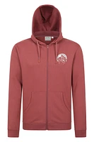 Adventure Mens Mountain Graphic Full Zip Hoodie