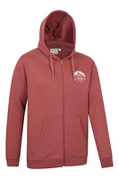 Adventure Mens Mountain Graphic Full Zip Hoodie