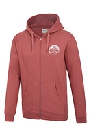 Adventure Mens Mountain Graphic Full Zip Hoodie