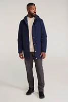 Foxtail Mens Waterproof Long Fleece Lined Jacket
