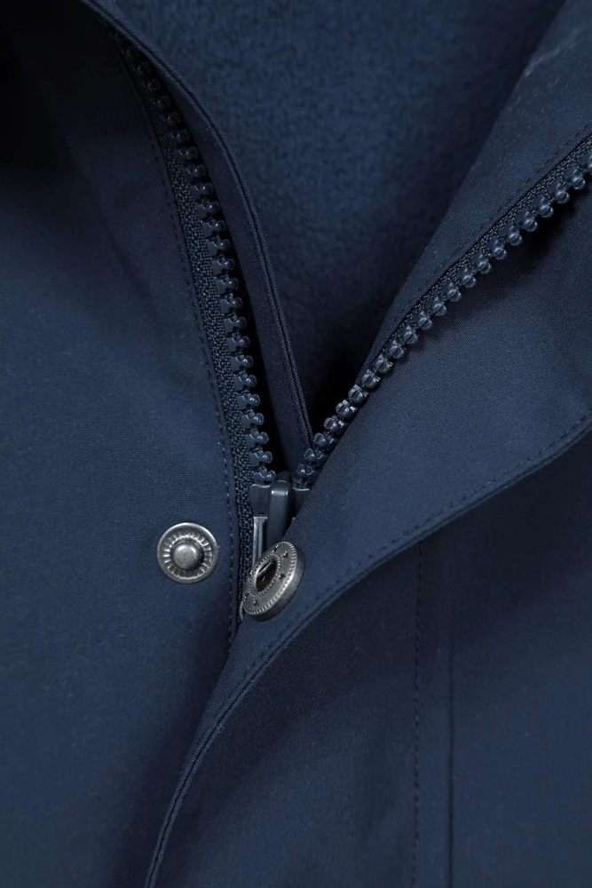 Foxtail Mens Waterproof Long Fleece Lined Jacket