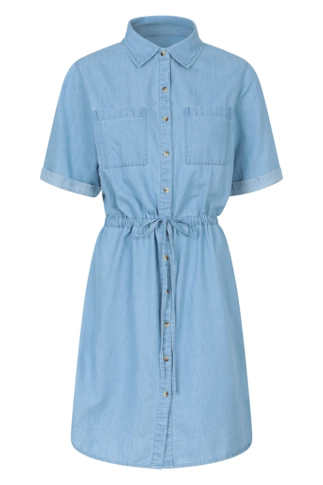Ronda Womens Chambray Dress