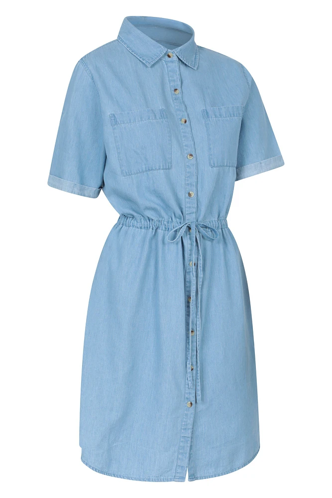 Ronda Womens Chambray Dress