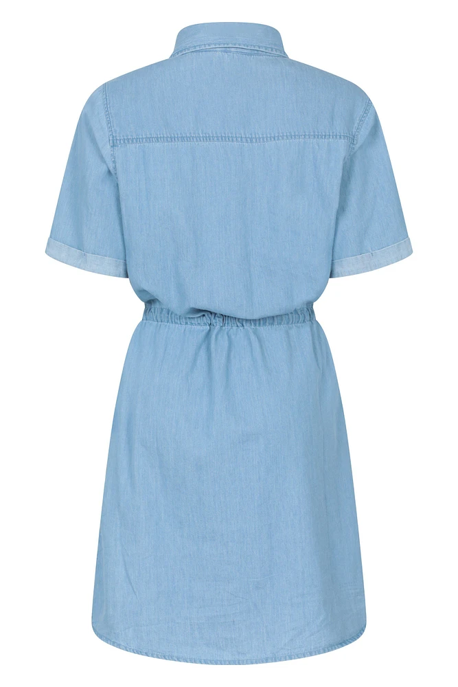 Ronda Womens Chambray Dress