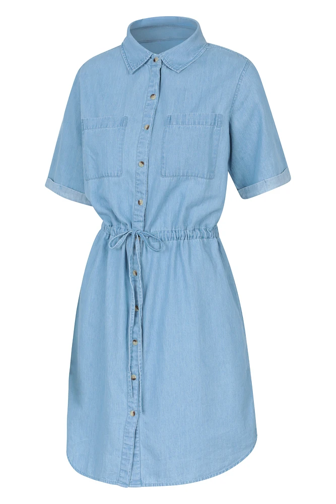 Ronda Womens Chambray Dress
