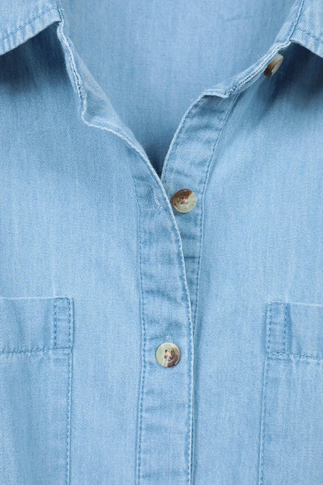 Ronda Womens Chambray Dress