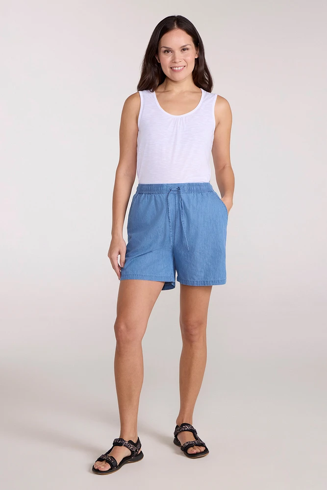 Astra Womens Chambray Shorts