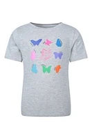 Glitter Butterfly Kids Tee
