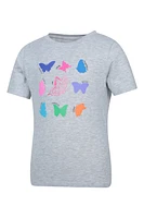 Glitter Butterfly Kids Tee