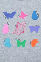 Glitter Butterfly Kids Tee