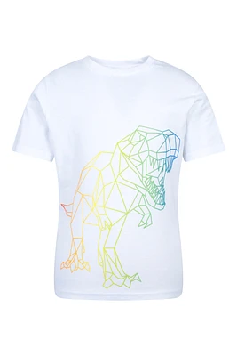 Ombre Geo Dino Kids Tee