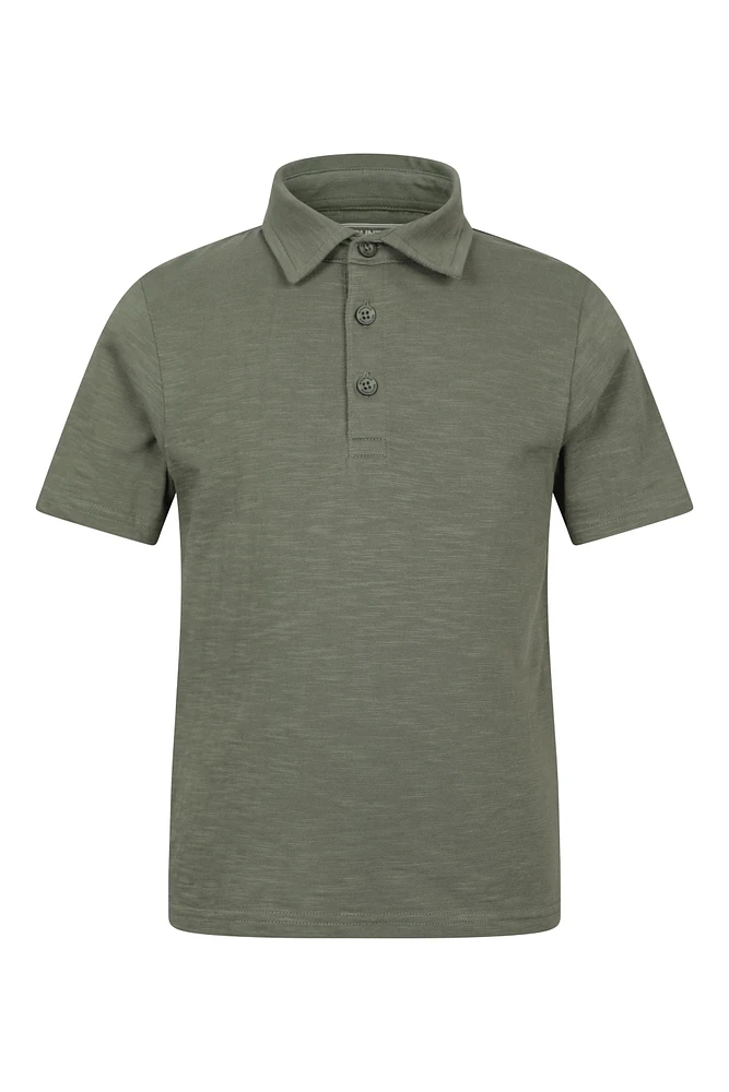 Slub Kids Polo Shirt