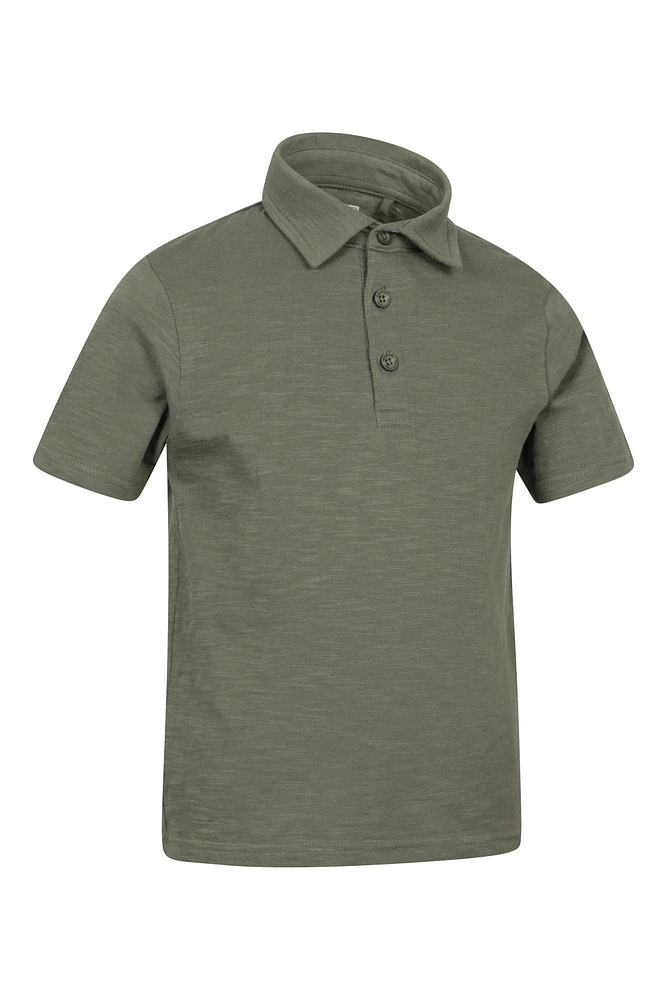 Slub Kids Polo Shirt
