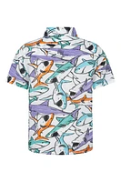 Printed Kids Woven Short Sleeve Shirt