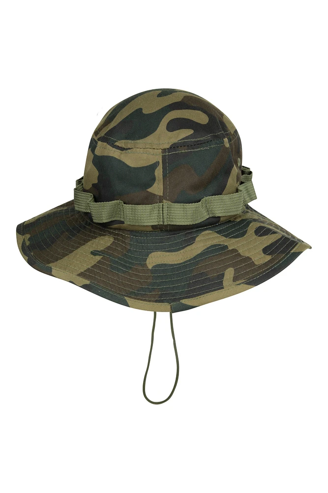 Camouflage Mens Clip-Up Ventilated Brim Hat