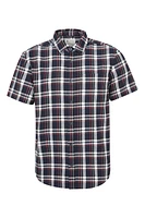 Trace Mens Flannel Short Sleeve Shirt