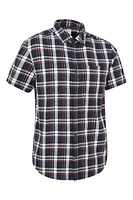 Trace Mens Flannel Short Sleeve Shirt