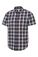 Trace Mens Flannel Short Sleeve Shirt