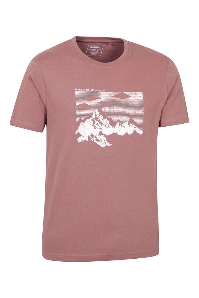 Mountain Sketch Mens T-Shirt
