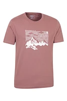 Mountain Sketch Mens T-Shirt