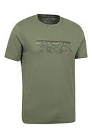 Mountain Stripe Men's Graphic T-Shirt