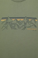 Mountain Stripe Men's Graphic T-Shirt