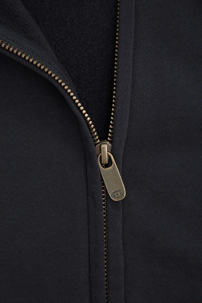 Icon Mens Logo Zip Through Hoodie