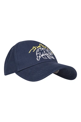 Bear Embroidered Kids Cap