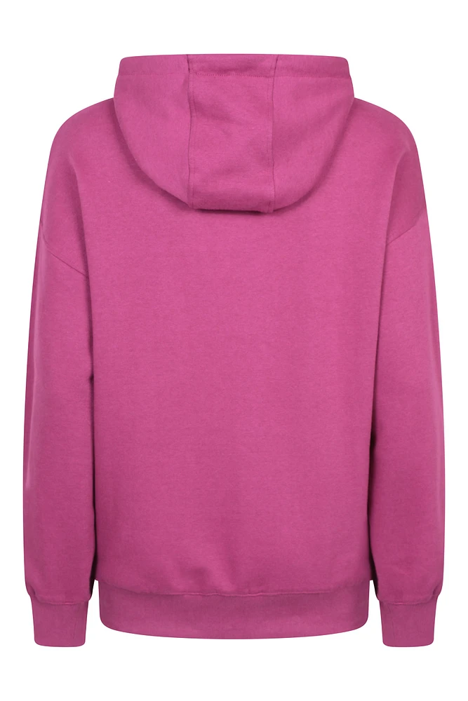 Printed Mountain Scene Womens Relaxed Fit Hoodie