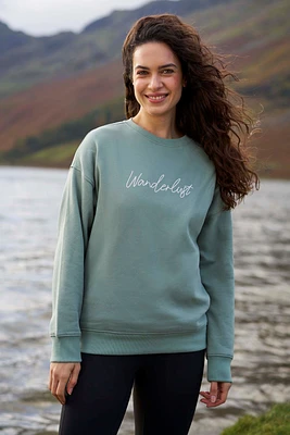 Printed Womens Relaxed Fit Sweatshirt
