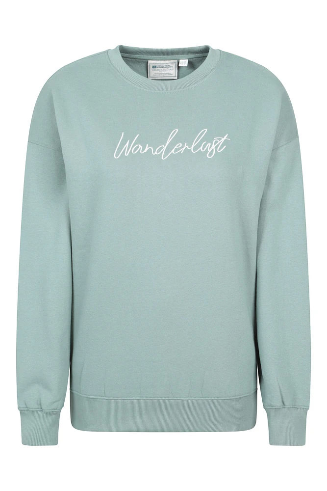 Printed Womens Relaxed Fit Sweatshirt