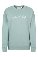 Printed Womens Relaxed Fit Sweatshirt