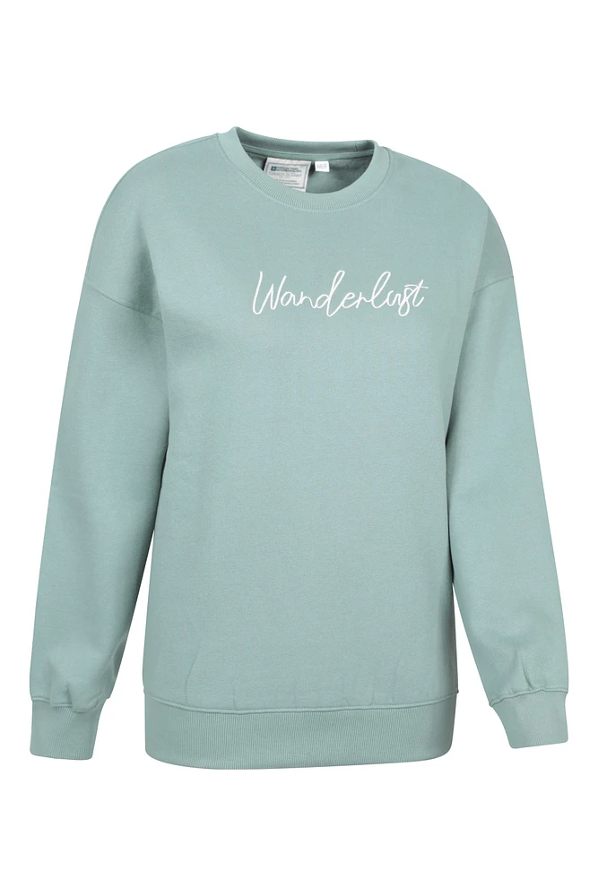 Printed Womens Relaxed Fit Sweatshirt