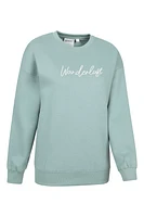 Printed Womens Relaxed Fit Sweatshirt