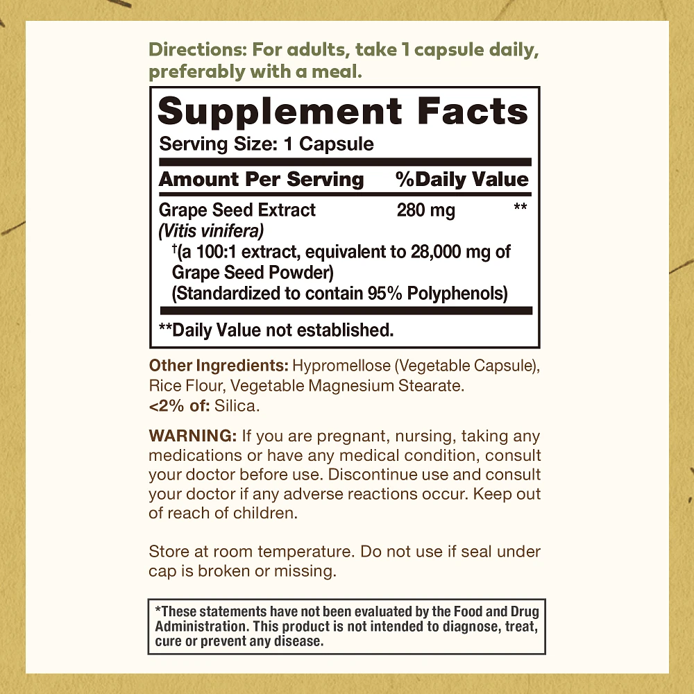 Maximum Strength Grapeseed Extract Capsules