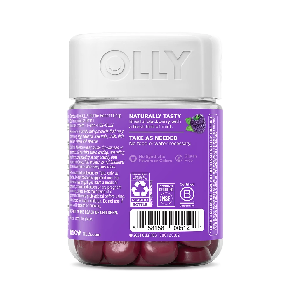 OLLY Sleep Blackberry Zen Gummies