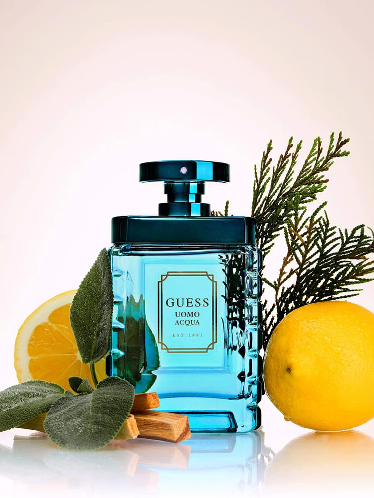 GUESS Uomo Acqua Eau de Toilette, 3.4 oz