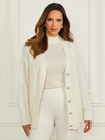 Ginny Cable-Knit Sweater Cardigan