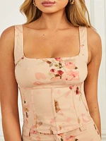 Glam de Fleur Printed Corset
