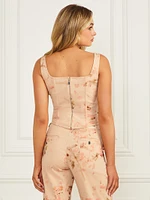 Glam de Fleur Printed Corset