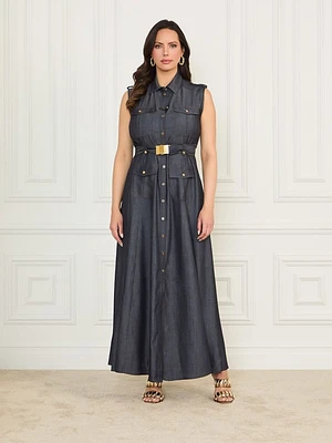 Eco Carla Maxi Denim Dress