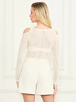 Emma Cold-Shoulder Sweater Top