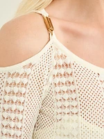 Emma Cold-Shoulder Sweater Top