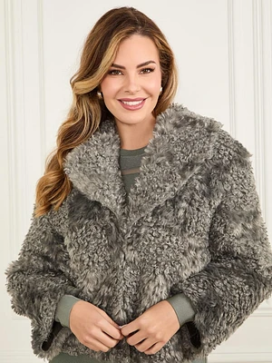 Margot Longline Faux-Fur Coat