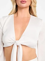 Eco Monica Tie-Front Top