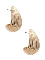 Gold-Tone Teardrop Earring