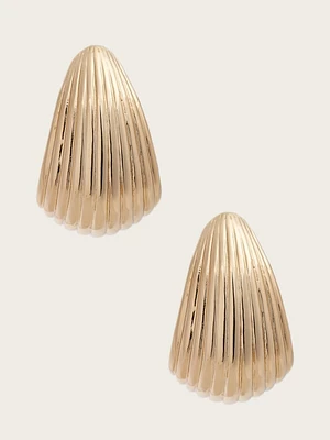 Gold-Tone Teardrop Earring