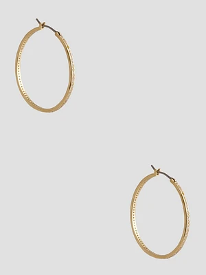 Eco Gold-Tone Hoop Earrings